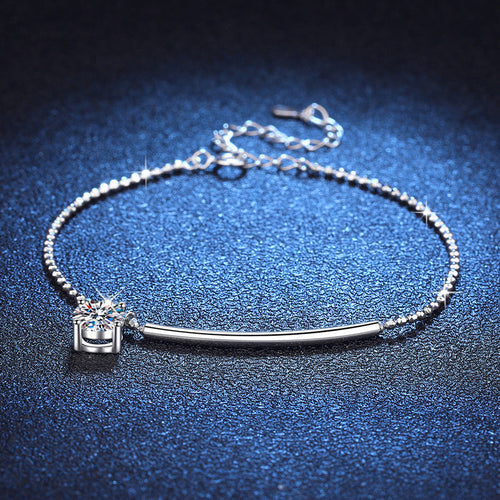 [sparkle]ELEGANT HALF-MOON CURVE MOISSANITE BRACELET