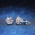 [sparkle]SIX-PRONG MOISSANITE EARRINGS