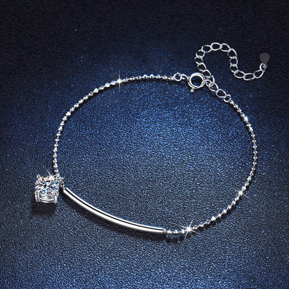 [sparkle]ELEGANT HALF-MOON CURVE MOISSANITE BRACELET