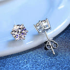 [sparkle]SIX-PRONG MOISSANITE EARRINGS
