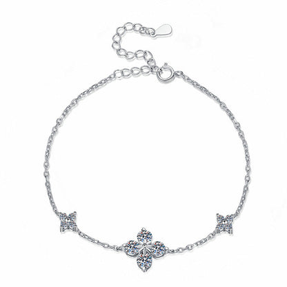 [sparkle]CLOVER LUCKY CHARM MOISSANITE BRACELET
