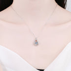 [sparkle]DANCING WATER DROP MOISSANITE NECKLACE