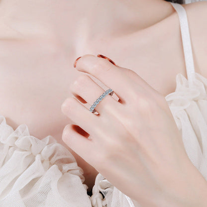 [sparkle]LUXURIOUS 2.2 CARAT FULL ETERNITY MOISSANITE RING