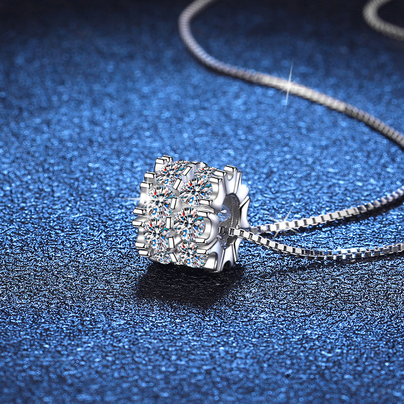 [Sparkle]ELEGANTE SCHMALE MOISSANIT-HALSKETTE