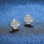 [sparkle]ELEGANT FOUR-LEAF CLOVER MOISSANITE STUD EARRINGS