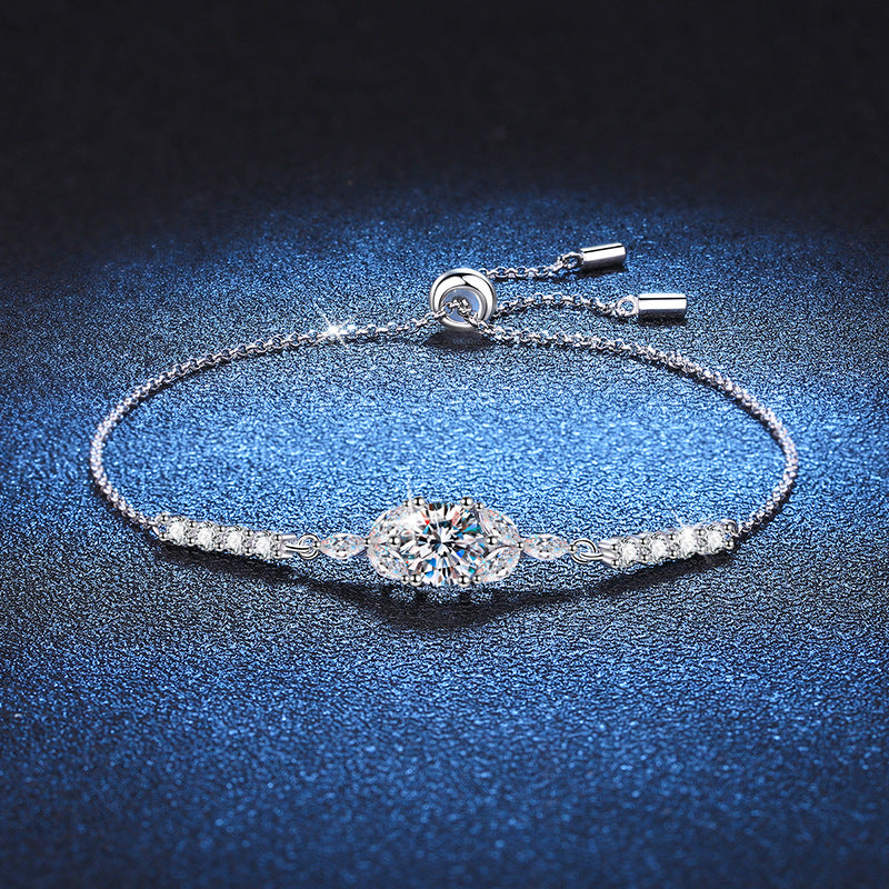 [sparkle]BLOOMING STAR-FLOWER MOISSANITE BRACELET