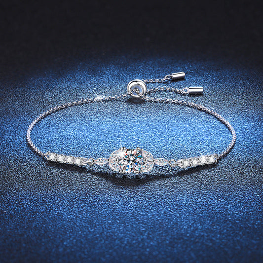 [Sparkle]BLÜHENDE STERNENBLUMEN-MOISSANIT-ARMBAND