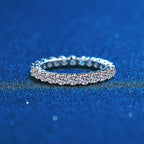 [sparkle]LUXURIOUS 2.2 CARAT FULL ETERNITY MOISSANITE RING