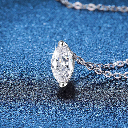 [Sparkle]SOPHISTICATED MARQUISE-CUT MOISSANITE PENDANT NECKLACE