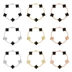 [sparkle Jewelry ] CLOVER 5 MOTIF PULSAR STONE BRACELET COLLECTION