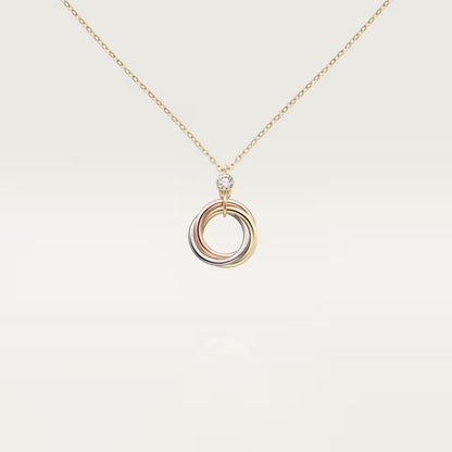 [sparkle Jewelery]TRINITY  NECKLACE 1 DIAMOND