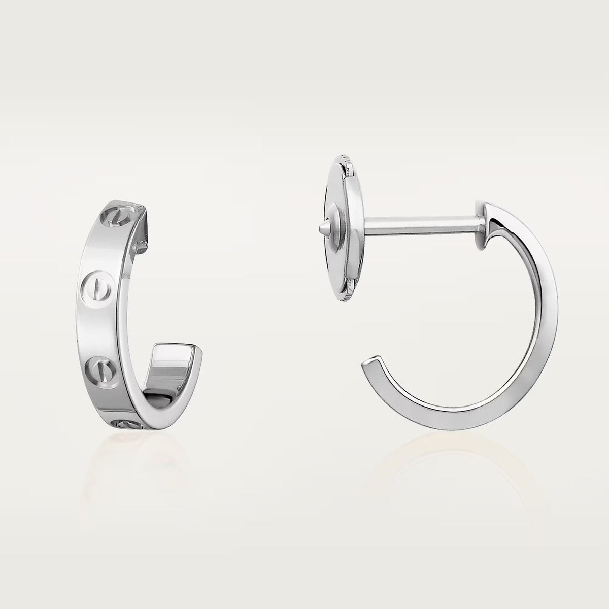 [sparkle Jewelery]LOVE EARRINGS 2.65 MM NO DIAMOND SMALL