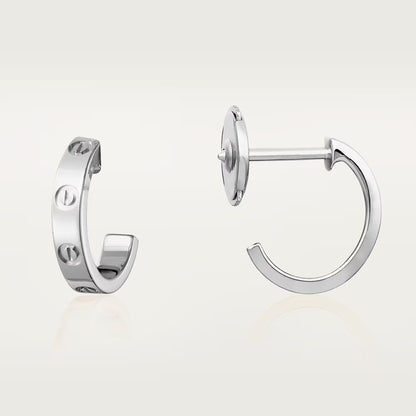 [sparkle Jewelery]LOVE EARRINGS 2.65 MM NO DIAMOND SMALL
