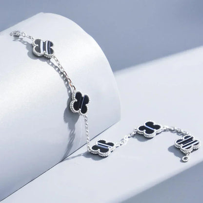 [sparkle Jewelry ] CLOVER 5 MOTIF PULSAR STONE BRACELET COLLECTION