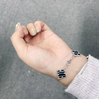 [sparkle Jewelry ] CLOVER 5 MOTIF PULSAR STONE BRACELET COLLECTION