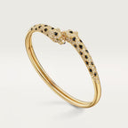 [sparkle Jewelery]PANTHERE DOUBLE HEADED HALF DIAMOND OPEN BRACELET