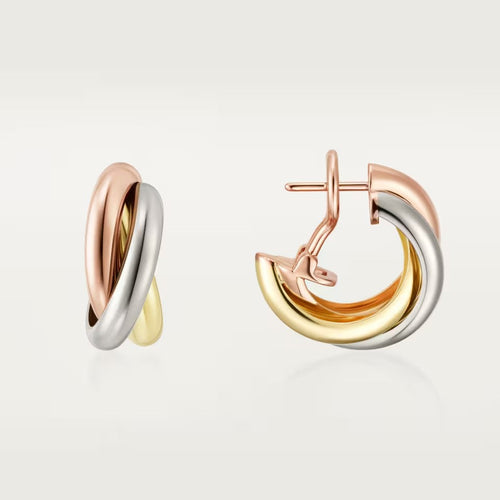 [sparkle Jewelery]TRINITY ON DIAMOND CLASSIC EARRINGS
