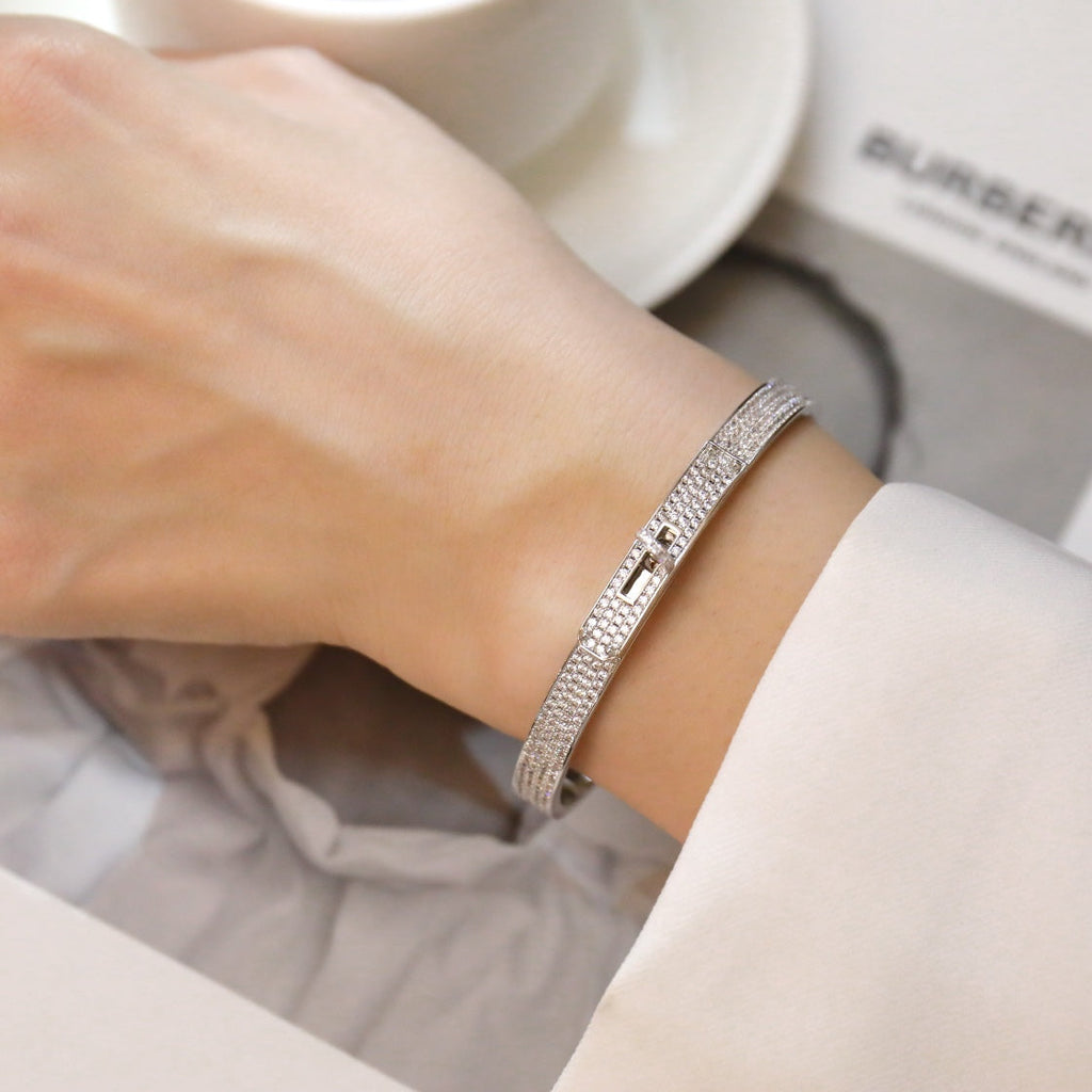 [sparkle Jewelry ]KELLY BRACELET DIAMOND PAVED