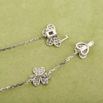 [sparkle Jewelry ]FRIVOLE SILVER 9 FLOWERS NECKLACE