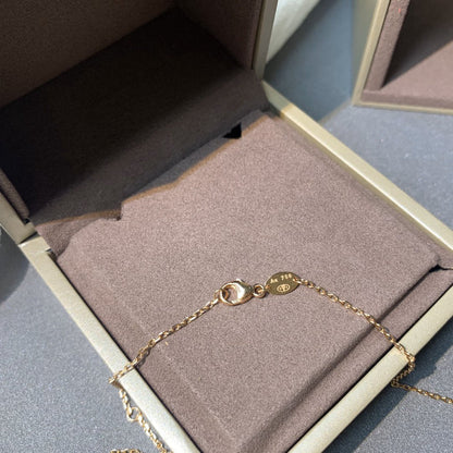 [Sparkle]ROSEGOLD DIAMANT HALSKETTE