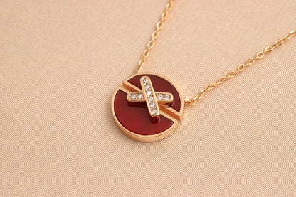 [Sparkle]JEUX ROSE GOLD DIAMANT HALSKETTE