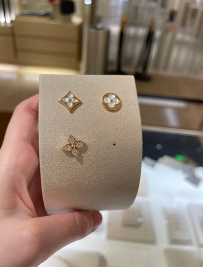 [Sparkle]STAR BLOSSOM OHRSTECKER ROSÉGOLD DIAMANTEN