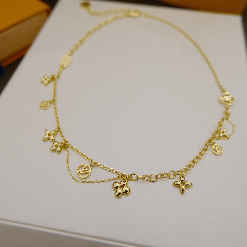 [sparkle Jewelry ]BLOOMING SUPPLE NECKLACE BRASS
