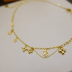 [sparkle Jewelry ]BLOOMING SUPPLE NECKLACE BRASS