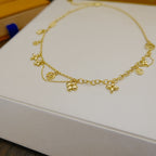 [sparkle Jewelry ]BLOOMING SUPPLE NECKLACE BRASS