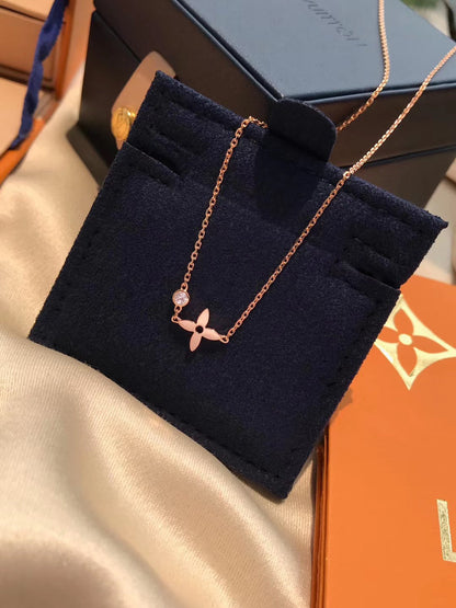 [Sparkle]BLOSSOM PENDANT ROSE GOLD AND DIAMOND