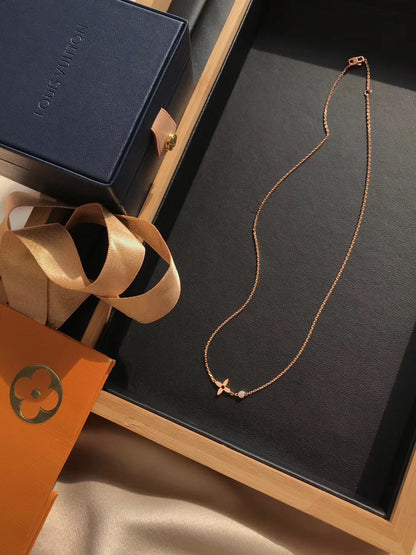 [Sparkle]BLOSSOM PENDANT ROSE GOLD AND DIAMOND