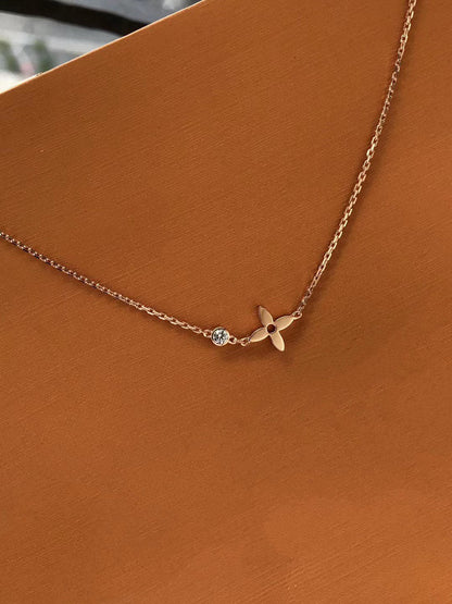 [Sparkle]BLOSSOM PENDANT ROSE GOLD AND DIAMOND