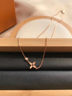 [sparkle Jewelry ]BLOSSOM PENDANT PINK GOLD AND DIAMOND