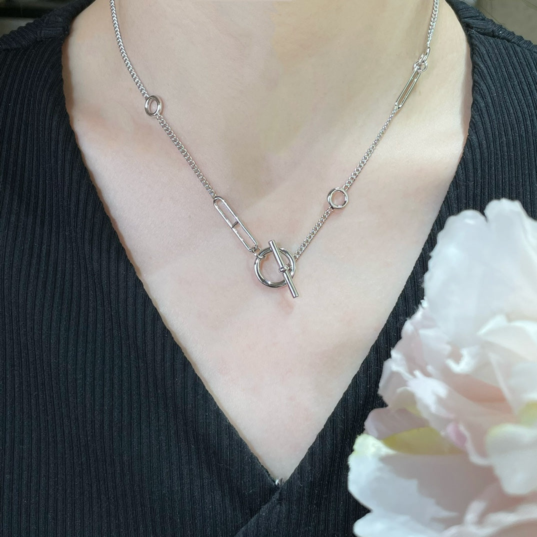 [sparkle Jewelry ]HM STERLING CHAINE D'ANCRE HEART