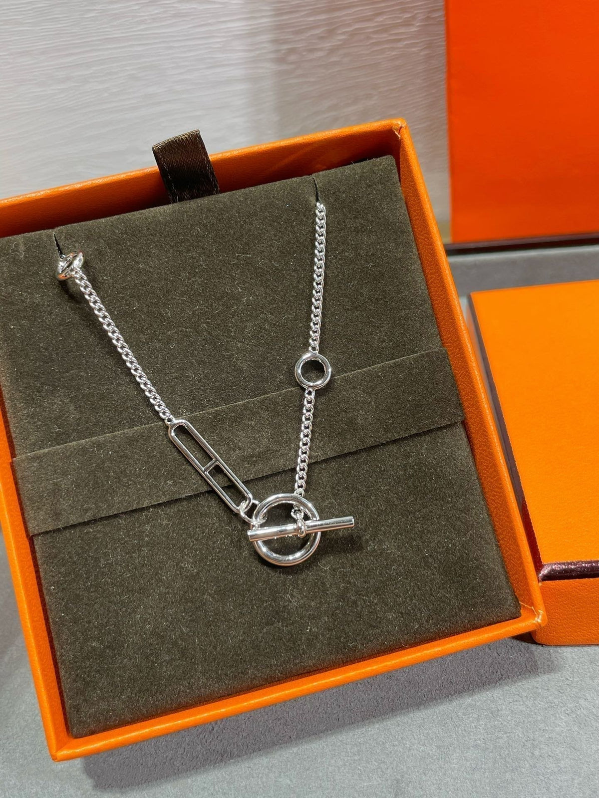 [sparkle Jewelry ]HM STERLING CHAINE D'ANCRE HEART