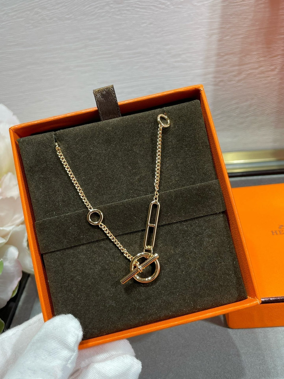 [sparkle Jewelry ]HM STERLING CHAINE D'ANCRE HEART