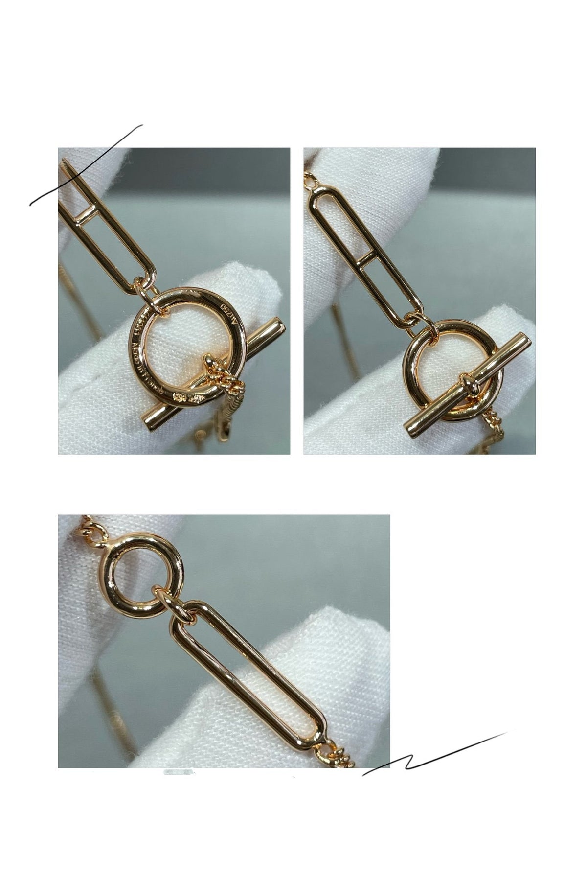 [sparkle Jewelry ]HM STERLING CHAINE D'ANCRE HEART
