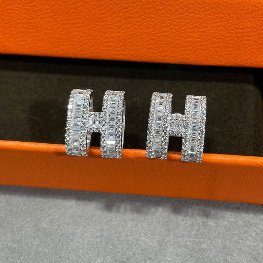 [Sparkle]OHRSTECKER AUS SILBER MIT DIAMANTEN
