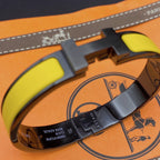 [sparkle Jewelry ]CLIC HM SO BLACK YELLOW BRACELET