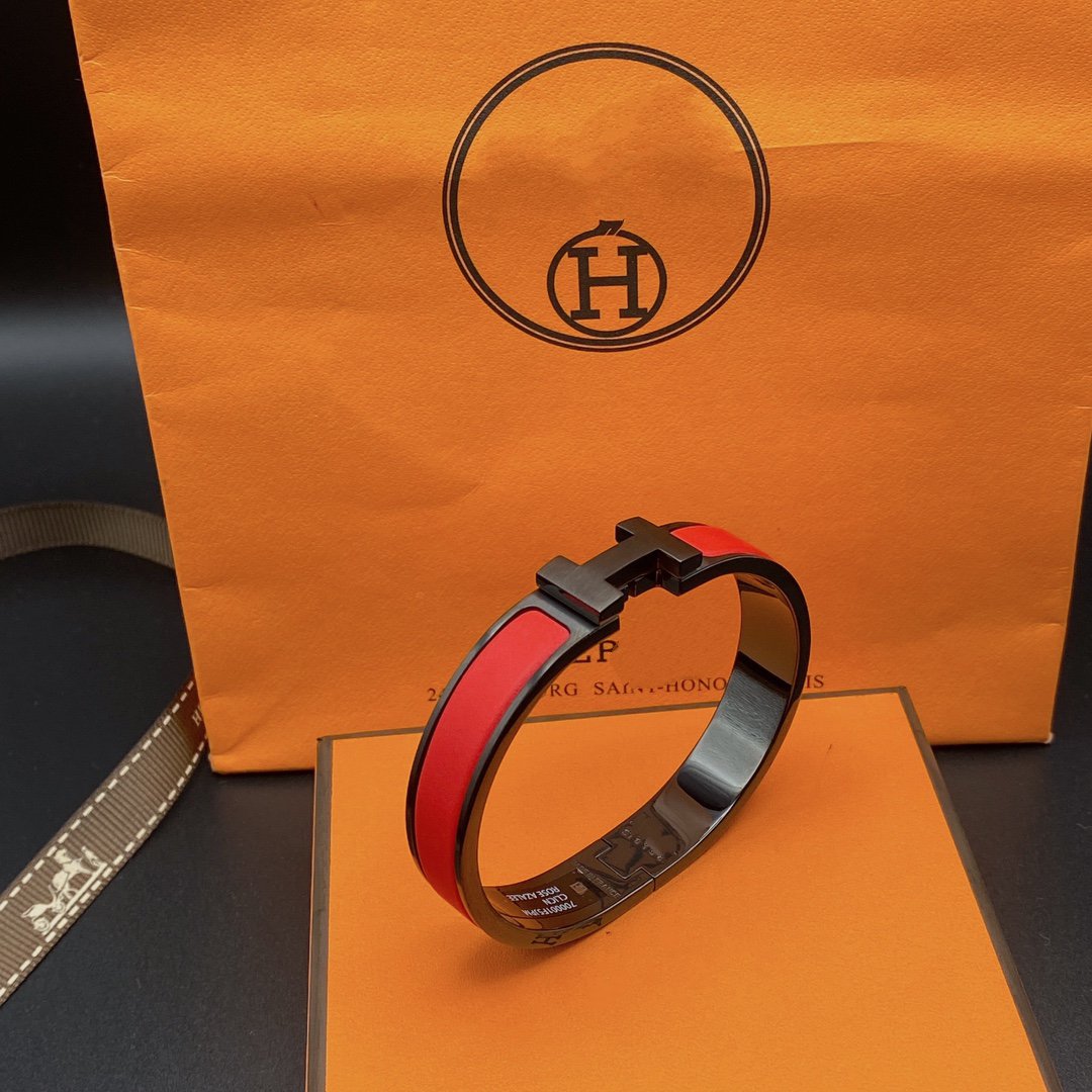 [sparkle Jewelry ]CLIC HM SO BLACK RED BRACELET