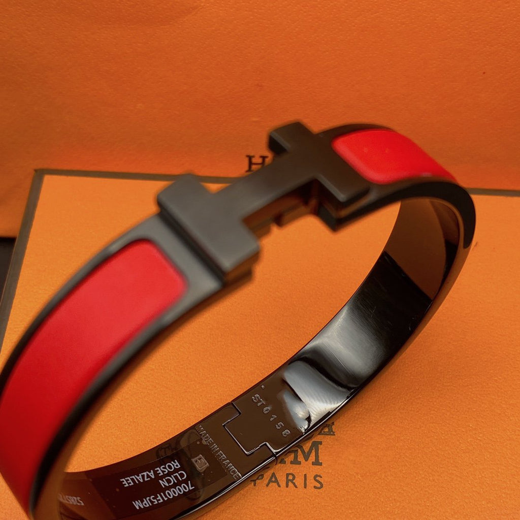 [sparkle Jewelry ]CLIC HM SO BLACK RED BRACELET