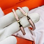[sparkle Jewelry ]CLASSIC HM CLIC  PINK 8MM ENAMEL BRACELET