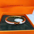 [sparkle Jewelry ]CLASSIC HM CLIC  PINK 8MM ENAMEL BRACELET