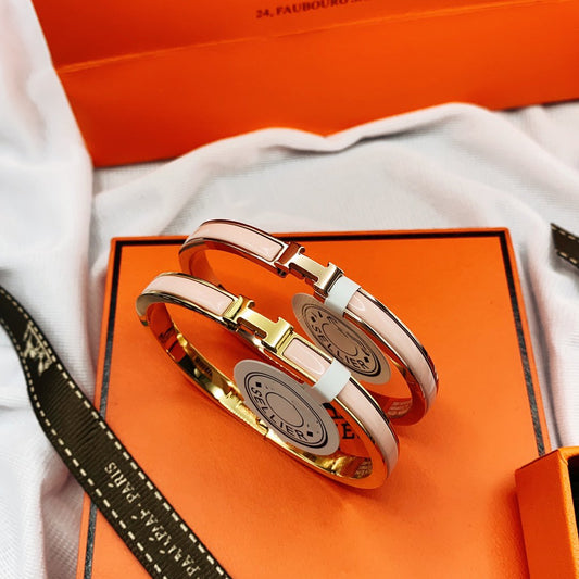 [Sparkle]CLASSIC HM CLIC  PINK 8MM ENAMEL BRACELET
