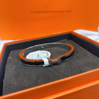 [sparkle Jewelry ]CLASSIC HM CLIC BLACK 8MM ENAMEL BRACELET