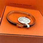 [sparkle Jewelry ]CLASSIC HM CLIC BLACK 8MM ENAMEL BRACELET