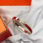 [sparkle Jewelry ]CLASSIC HM CLIC RED 8MM ENAMEL BRACELET