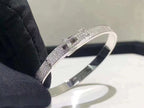 [sparkle Jewelry ]HM KELLY BRACELET IN SILVER AND FULL PAVE DIAMOND