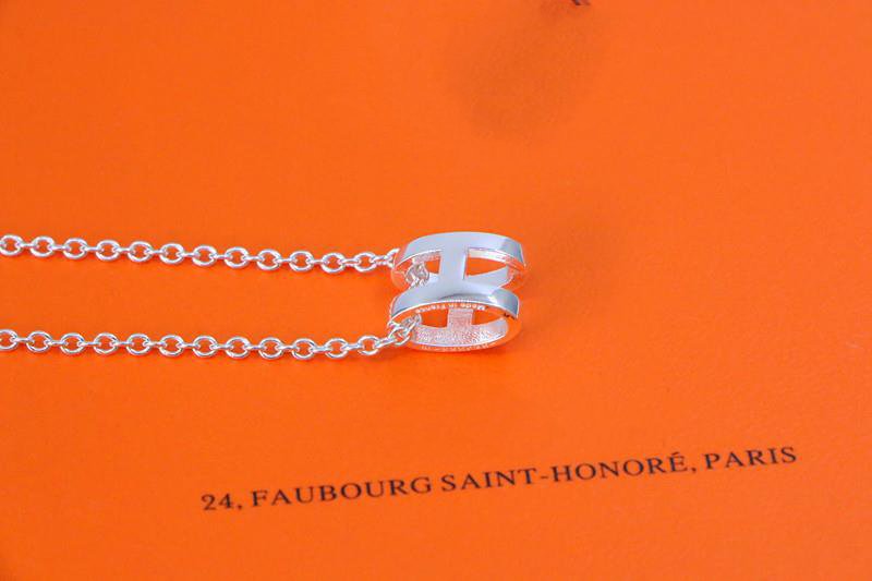[sparkle Jewelry ]HM NECKLACE H LETTER OVAL SERIES