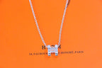 [sparkle Jewelry ]HM NECKLACE H LETTER OVAL SERIES